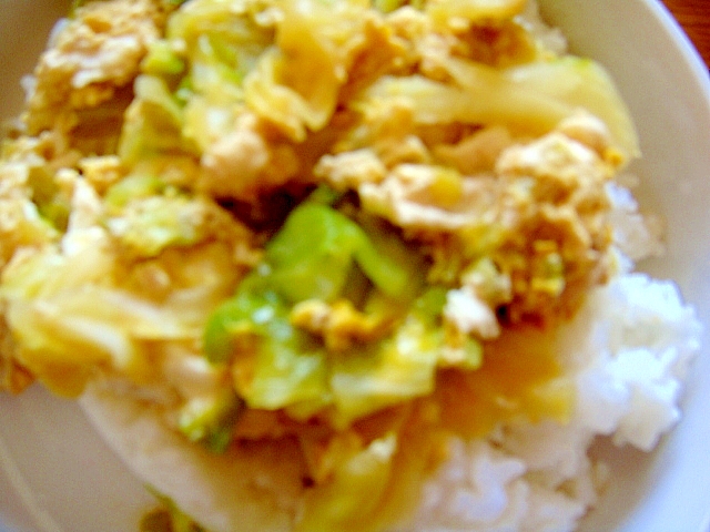 とろとろキャベツの親子丼 レシピ 作り方 By たいつ03 楽天レシピ