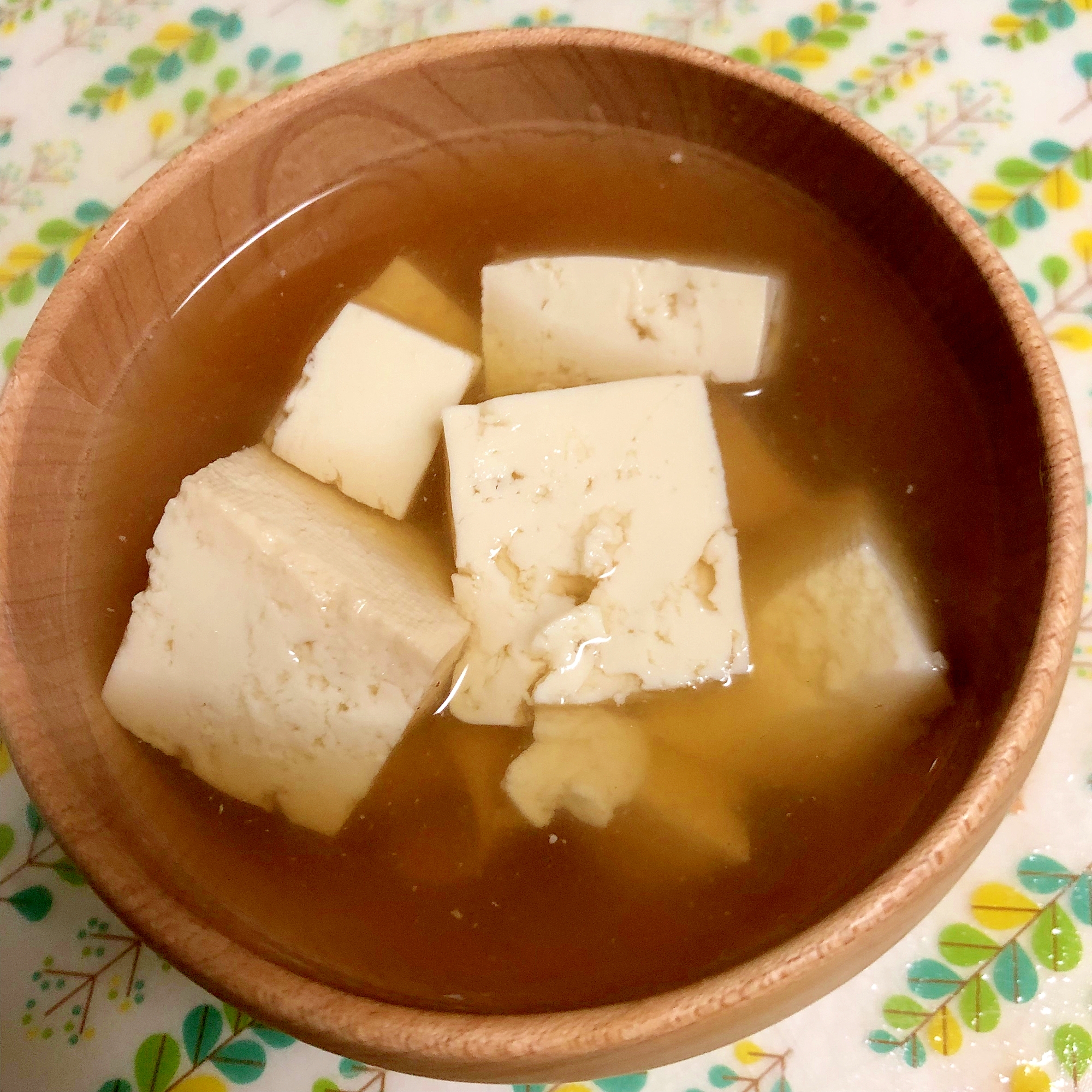 豆腐を和風スープ☆彡