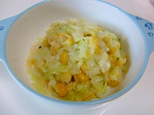 離乳食 とうもろこしとキャベツのクリーム和え レシピ 作り方 By Re Na1144 楽天レシピ 離乳食 とうもろこしとキャベツのクリーム和え レシピ 作り方 By Re Na1144 楽天レシピ