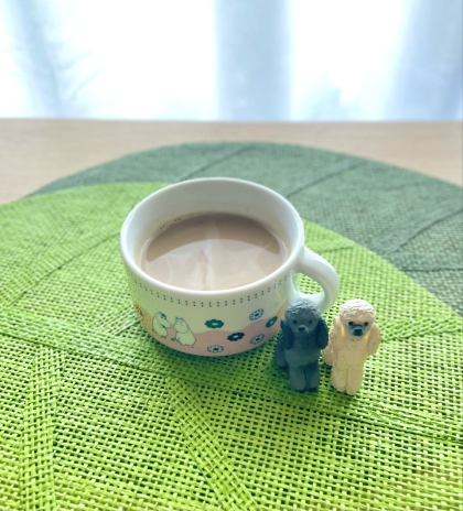 ひろちゃんさんこんにちは♡一休みタイムに頂きました！コクのある…とっても美味しい豆乳コーヒーです٩(^‿^)۶また作ります♡素敵レシピ有難うございます･:*+☆