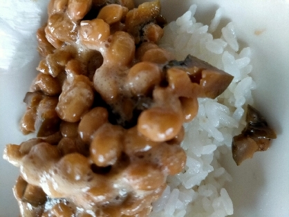 きゅうりのキューちゃんでピリ辛納豆ご飯