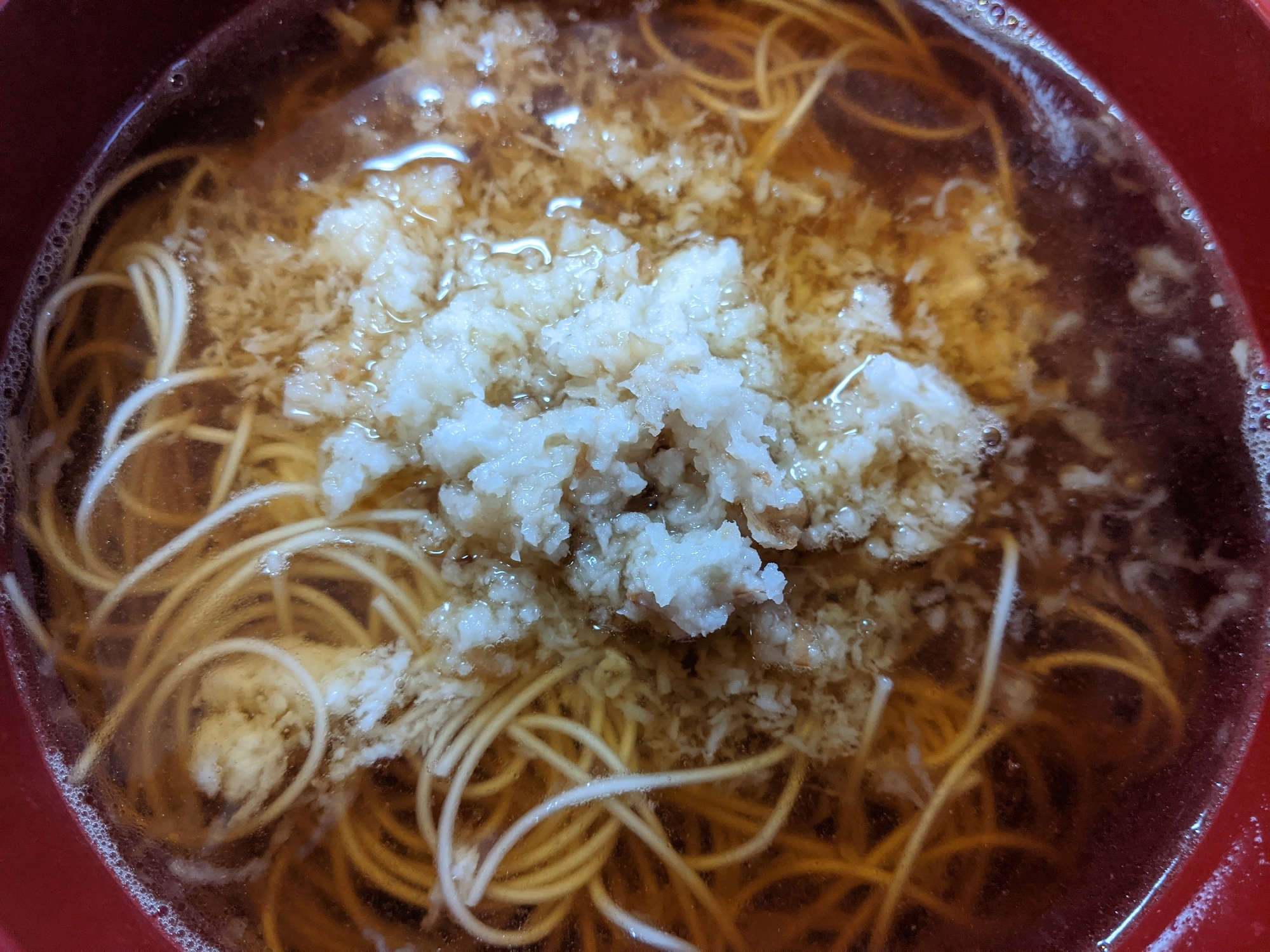 すりおろしレンコンあったか素麺