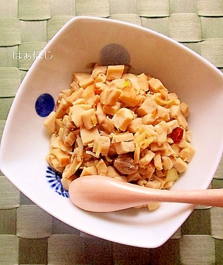 高野豆腐とえのきの炒め煮