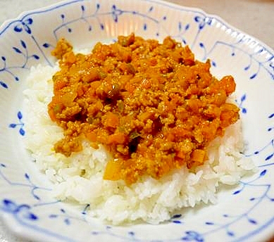 トマトミックスジュースでドライカレー☆