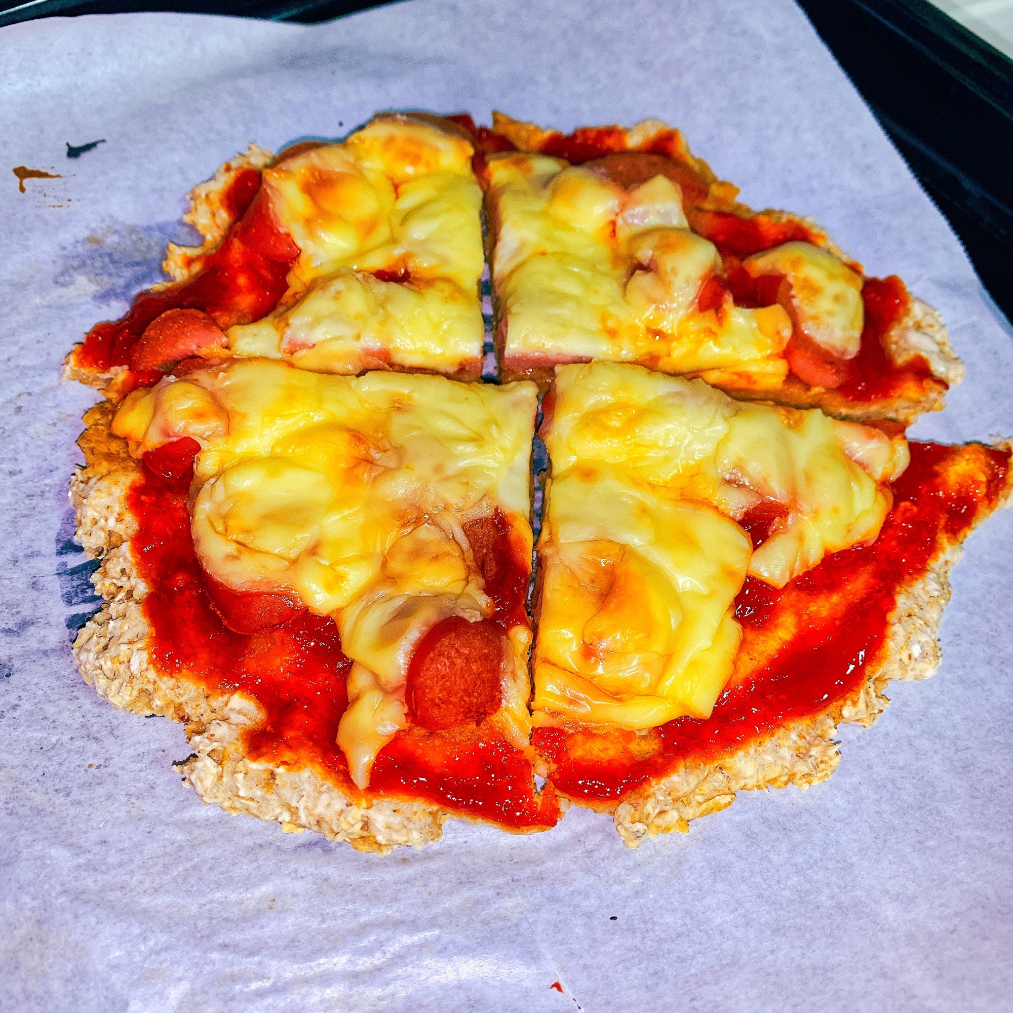 オートミールde罪悪感なんて吹っ飛ぶpizza