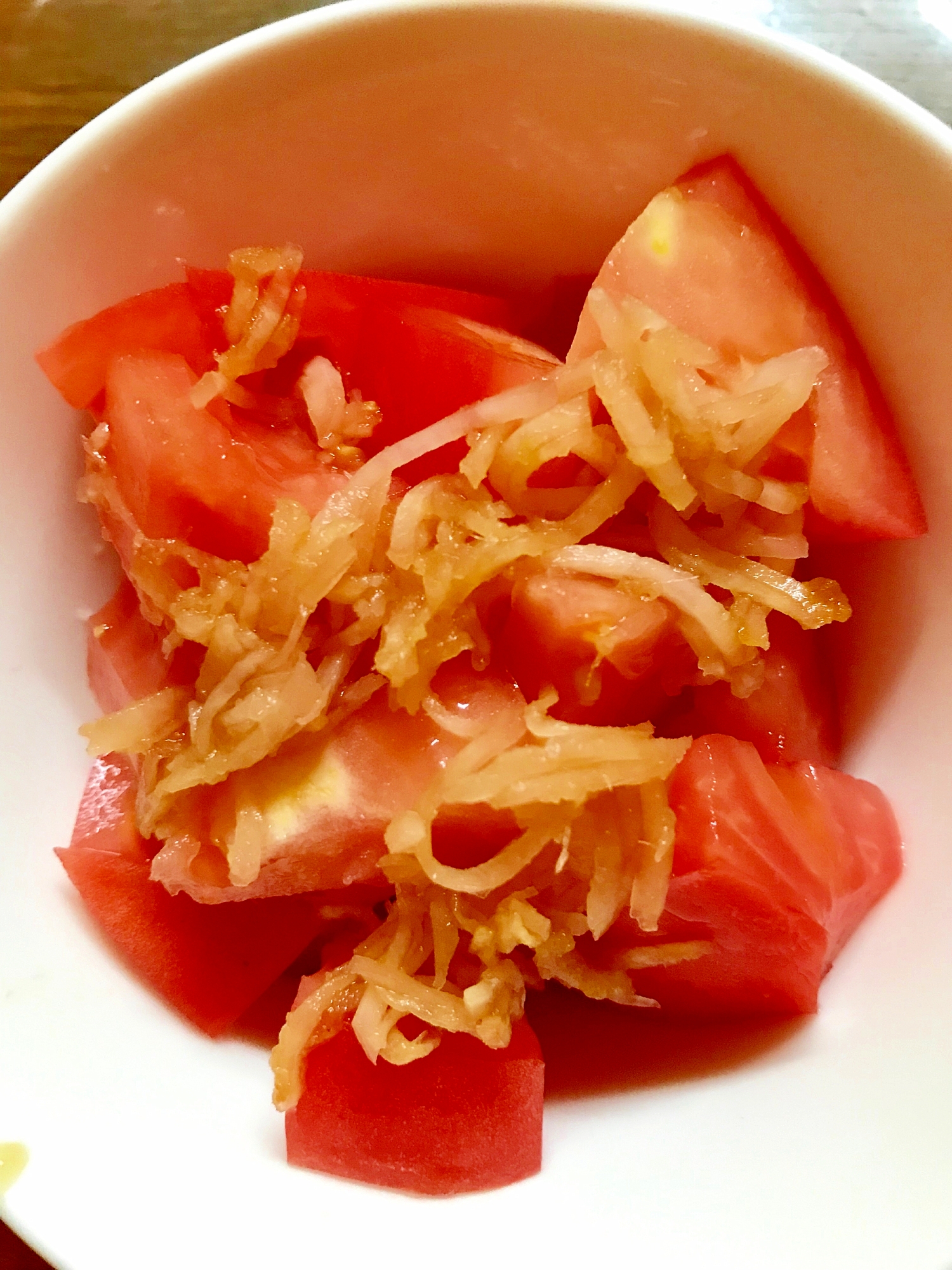 トマトと生姜の和風サラダ