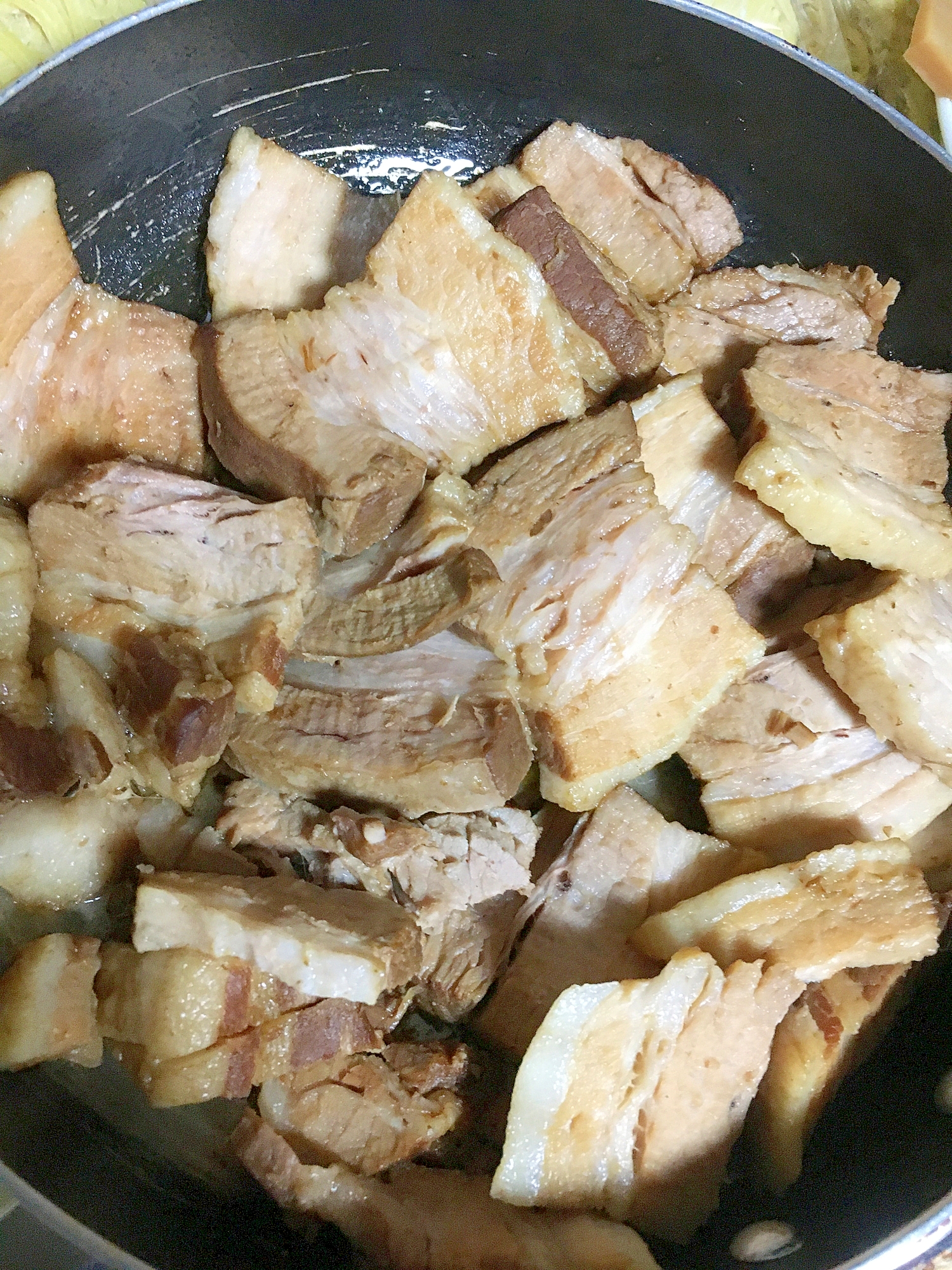 豚バラのにんにく醤油焼き