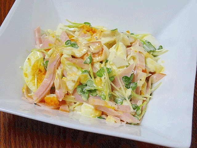 ありあわせで簡単 ハムマヨ卵サラダ レシピ 作り方 By Startrek 楽天レシピ ありあわせで簡単 ハムマヨ卵サラダ レシピ 作り方 By Startrek 楽天レシピ