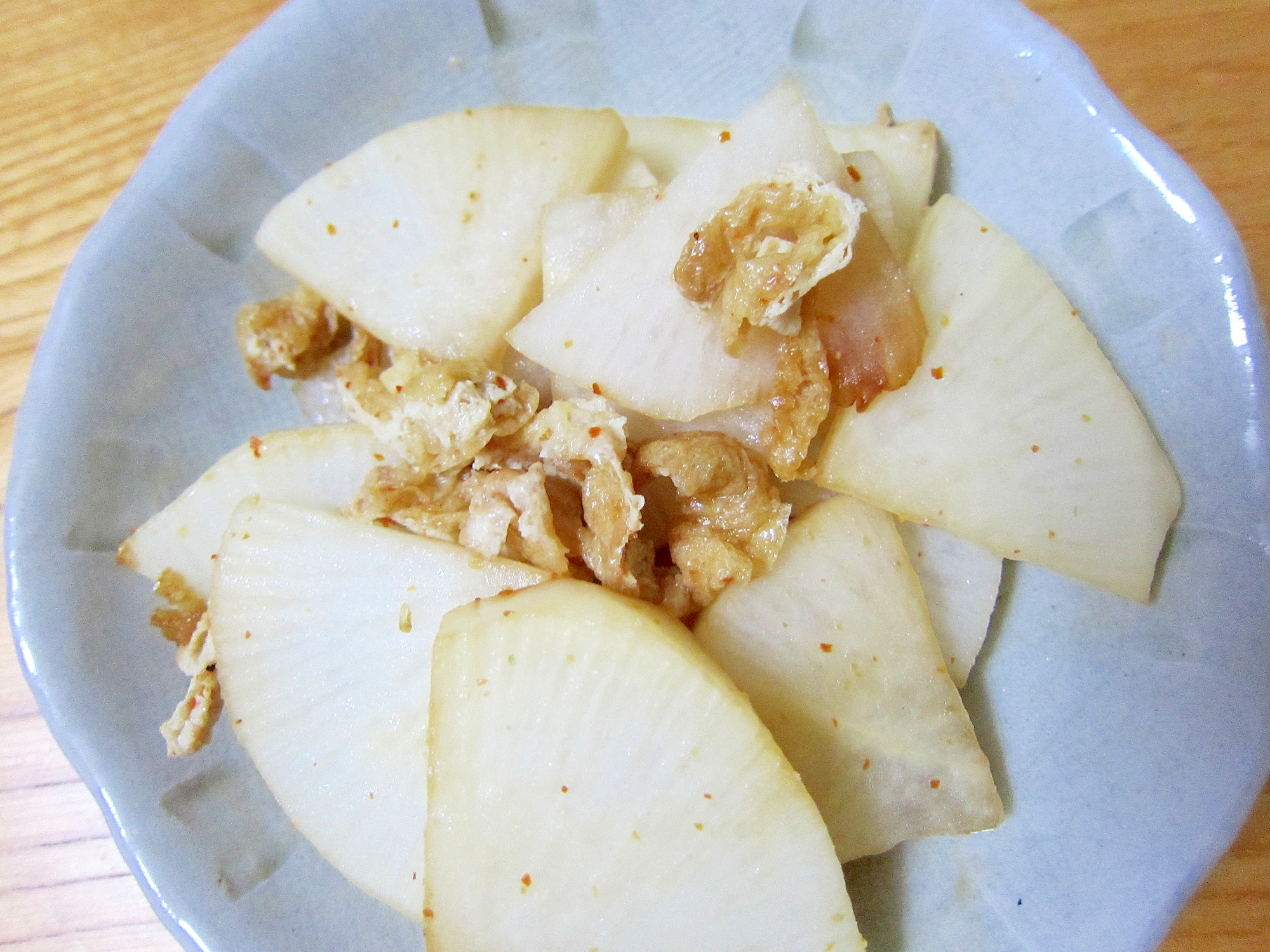 油揚げと大根炒め煮