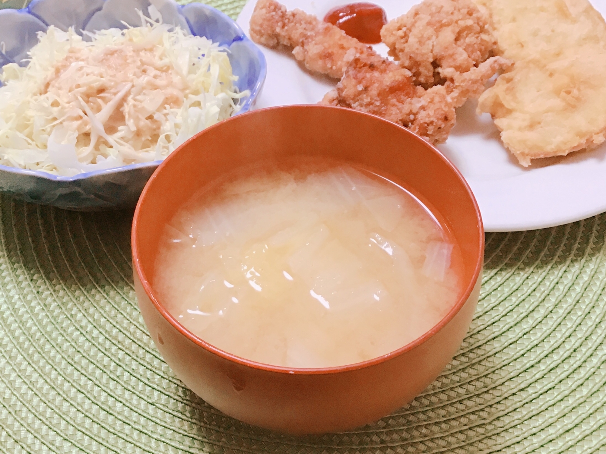 白菜の酒粕風味味噌汁☆彡
