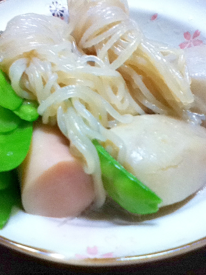 魚肉ソーセージと里芋の煮物