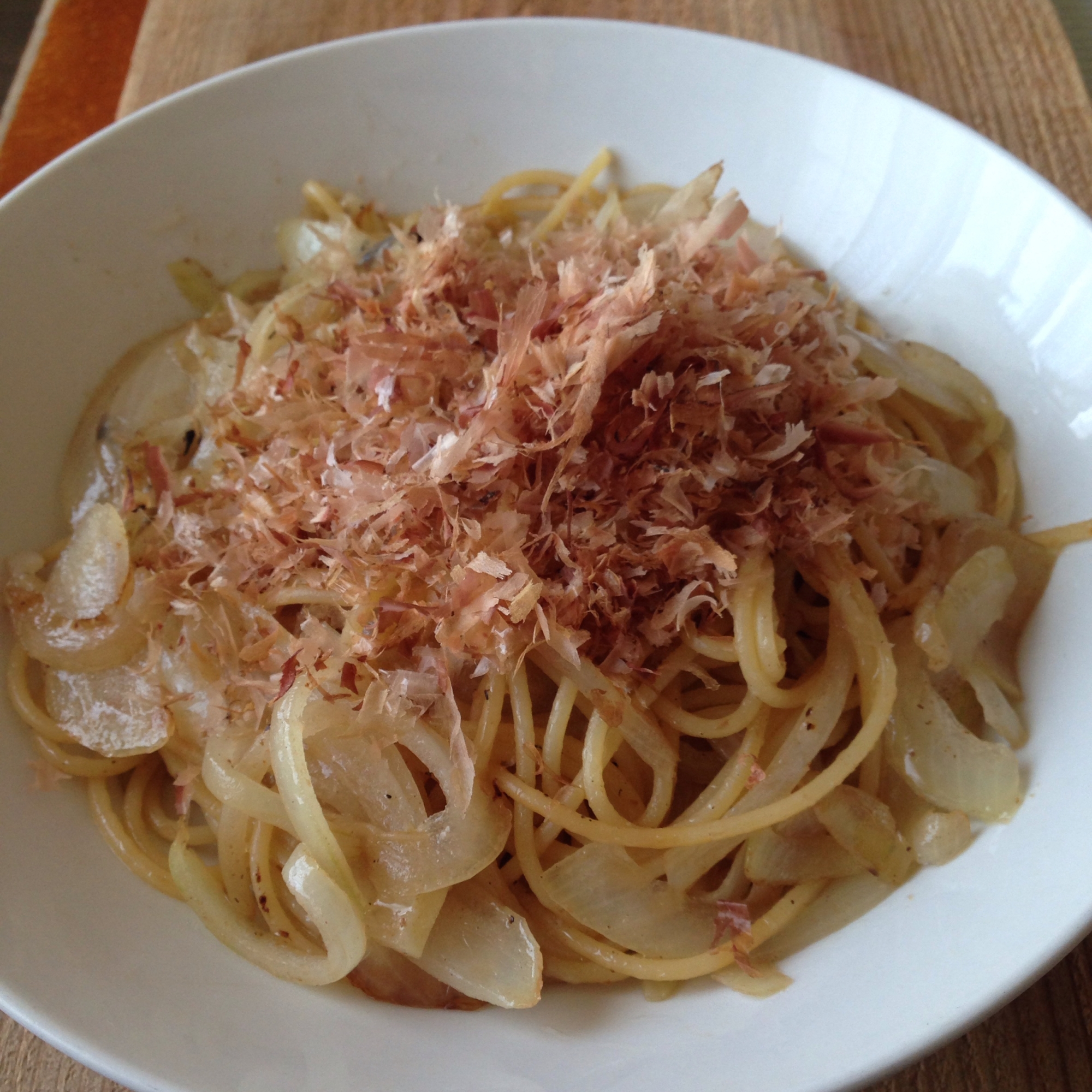 おかか玉ねぎパスタ♪