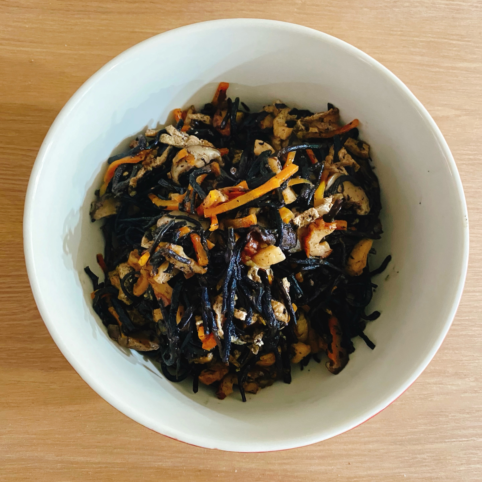 ひじき煮（余った具材で）