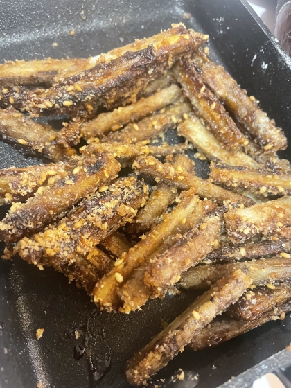 おつまみにも☆ごぼうの甘辛揚げ