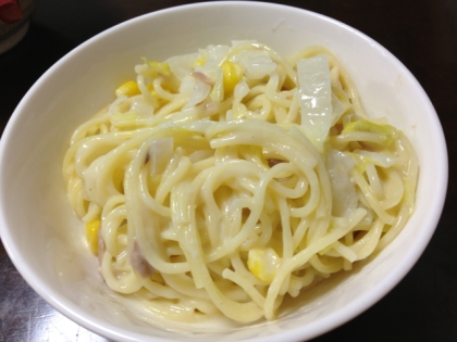 シチューの素で簡単！ツナクリームパスタ