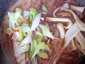 メンマキャベツ黒亭麺汁