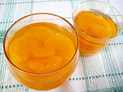 簡単でうまい みかんの二層ゼリー レシピ 作り方 By Uzuratukune3 楽天レシピ