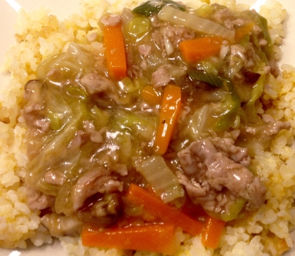 一皿で、栄養満点なのが良いですね！
とても美味しかったです^_^