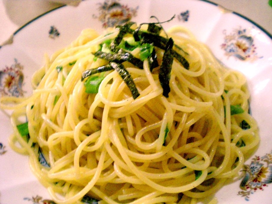 お母さんのまかないパスタ　わさびレモン