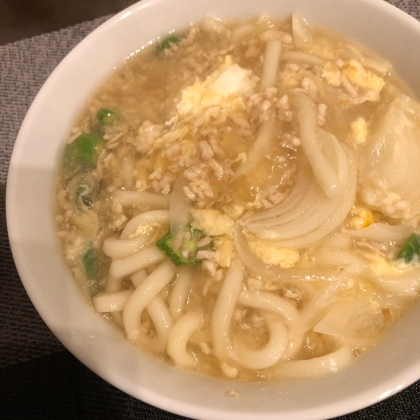 生姜香る♪中華風あんかけうどん