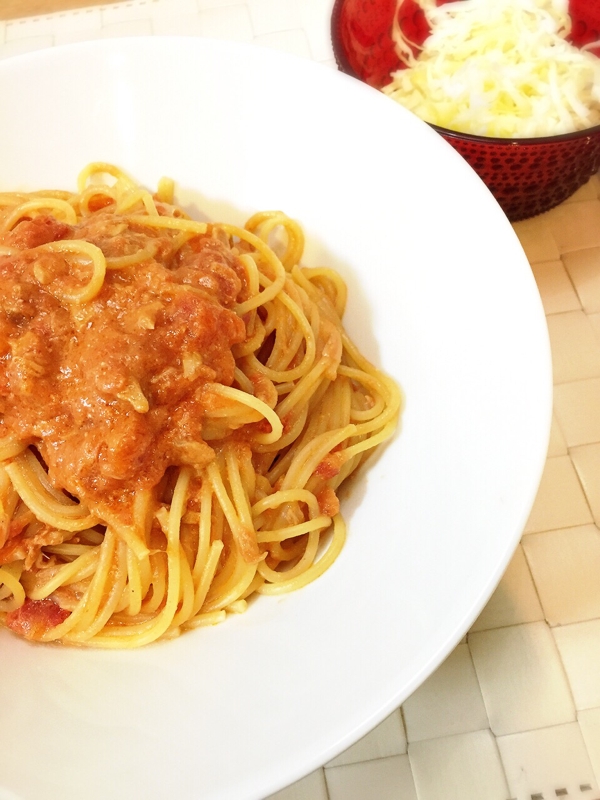 5分で！トマトツナパスタ