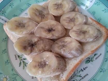 簡単で急ぎたい朝食でも手早く作れました☆バナナの消費にもなり助かりました！