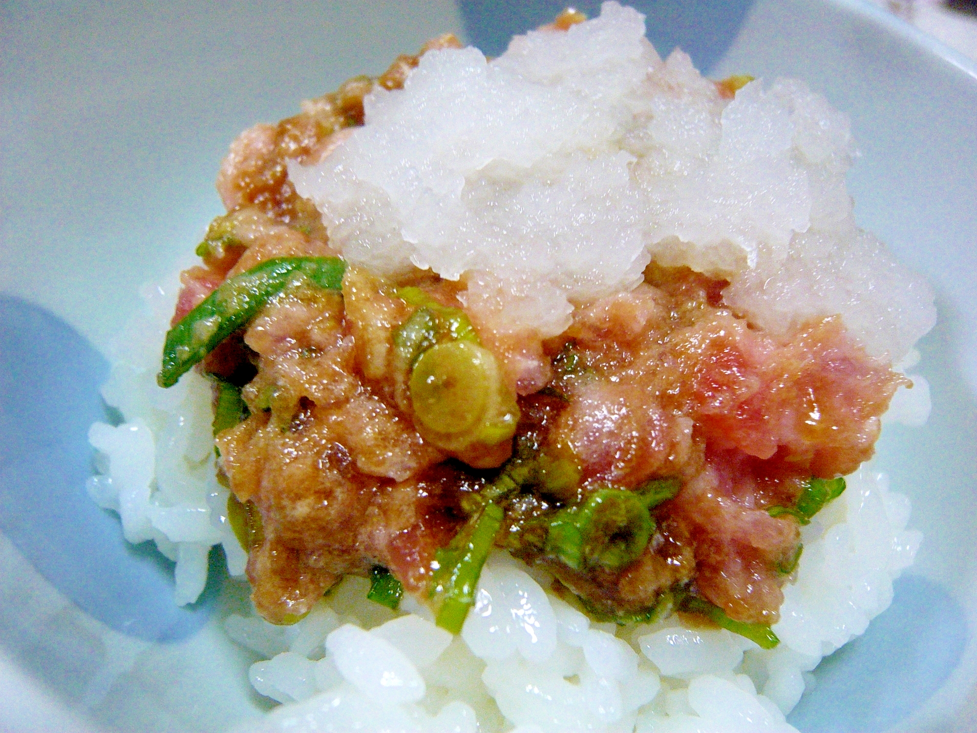 ❤　さっぱり！　おろしネギトロ丼　❤