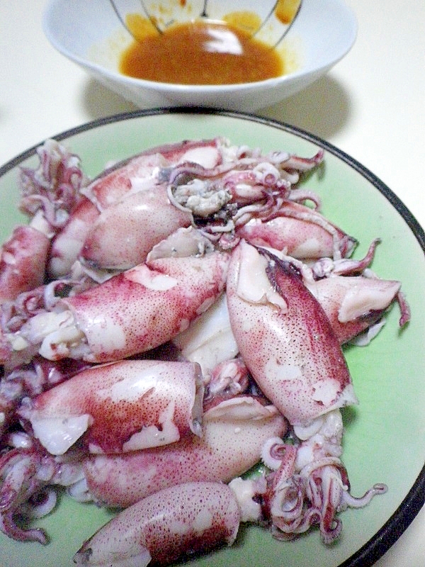 小イカのボイルと酢味噌 レシピ 作り方 By Time 楽天レシピ 小イカのボイルと酢味噌 レシピ 作り方 By Time 楽天レシピ