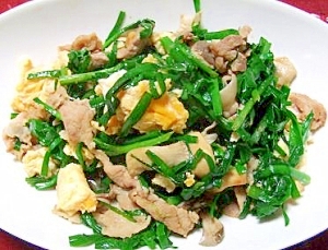簡単*豚肉入りニラ玉