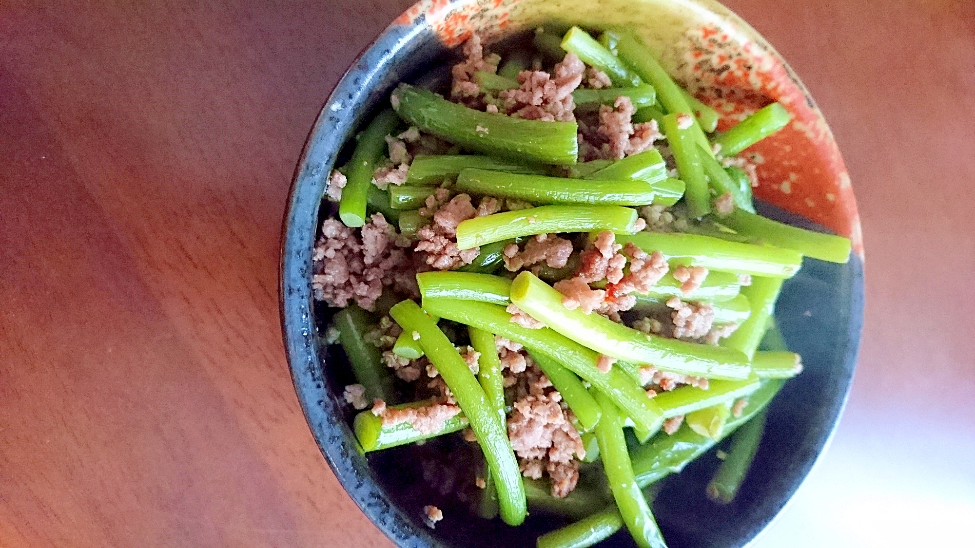 ★ニンニクの芽とひき肉の中華風炒め煮★