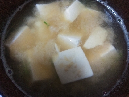 えのき茸&豆腐味噌汁