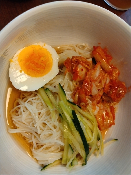 冷麺風そうめん☆夏休みの昼食にも☆変わり素麺