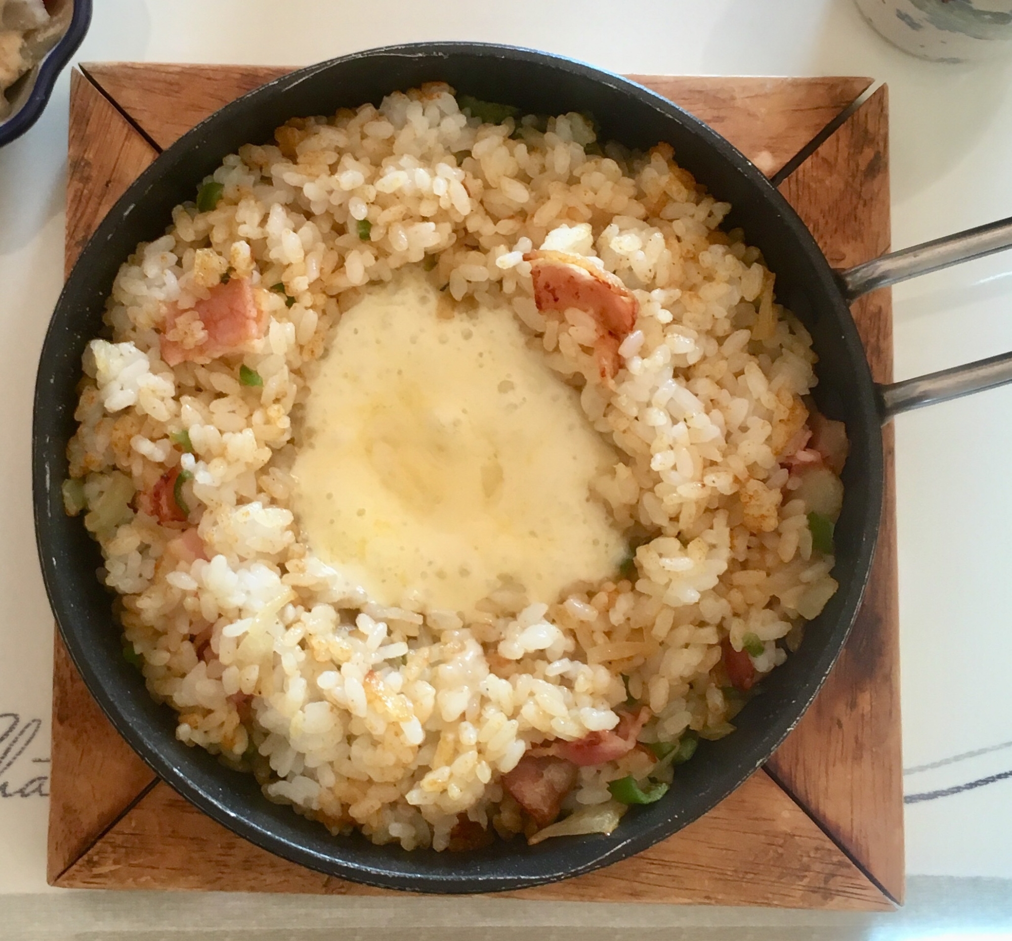 チーズフォンデュ気分な☆カレー炒飯