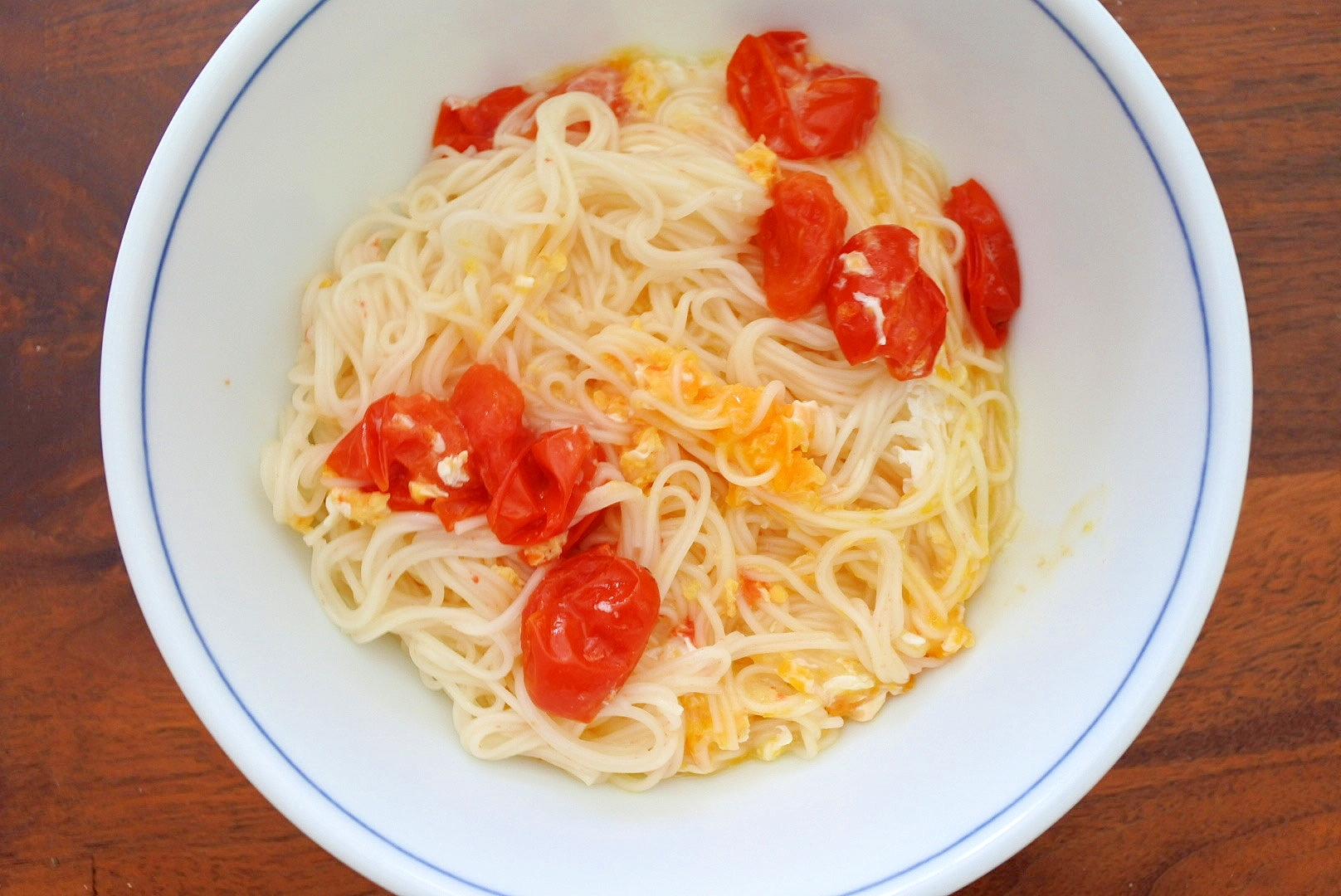 玉子とじトマトにゅうめん