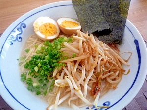 海苔もやしラーメン【市販棒ラーメン】