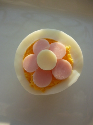 キャラ弁に 可愛いお花のゆで卵 レシピ 作り方 By Happy Kitchen 楽天レシピ