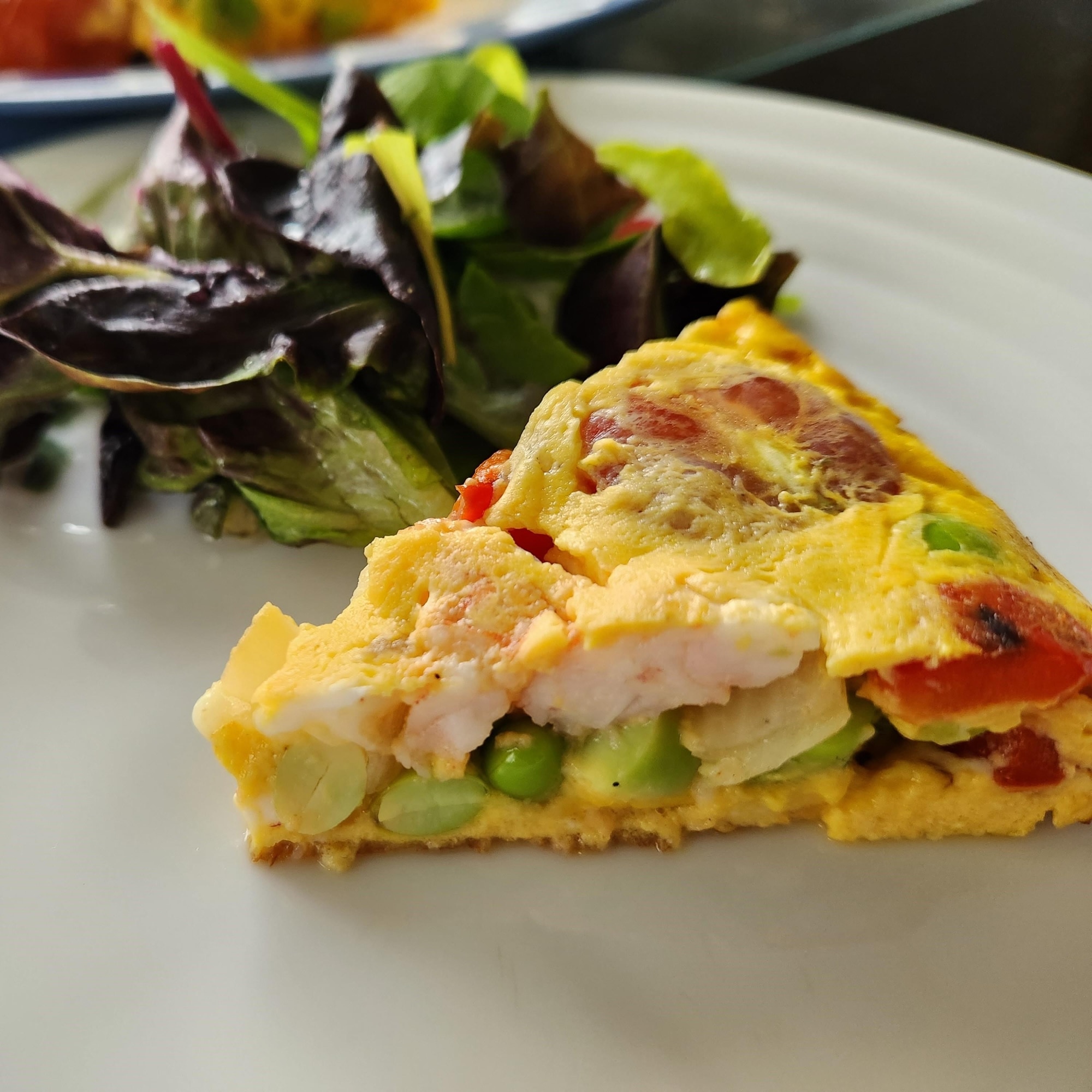 だだちゃ豆と紅エビのスパニッシュオムレツ レシピ・作り方 by 山形県