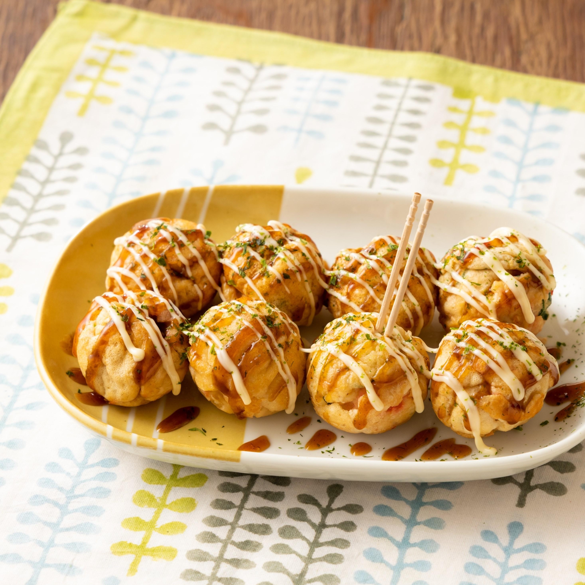 かつおだしの和風ソースたこ焼き