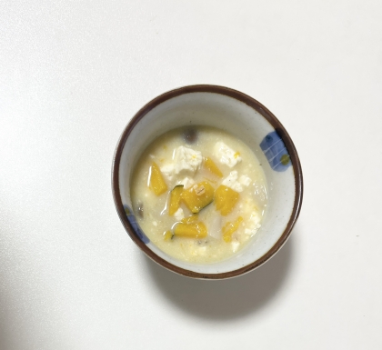 かぼちゃとじゃがいもの味噌汁