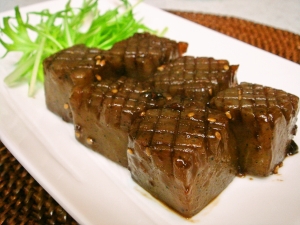 焼肉のタレで簡単 こんにゃくステーキ レシピ 作り方 By めえめえ628 楽天レシピ 焼肉のタレで簡単 こんにゃくステーキ レシピ 作り方 By めえめえ628 楽天レシピ