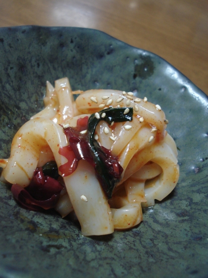 コレんまいっ♪
お刺身についていた海草も混ぜました。
美味しいレシピをごちそうさまです。