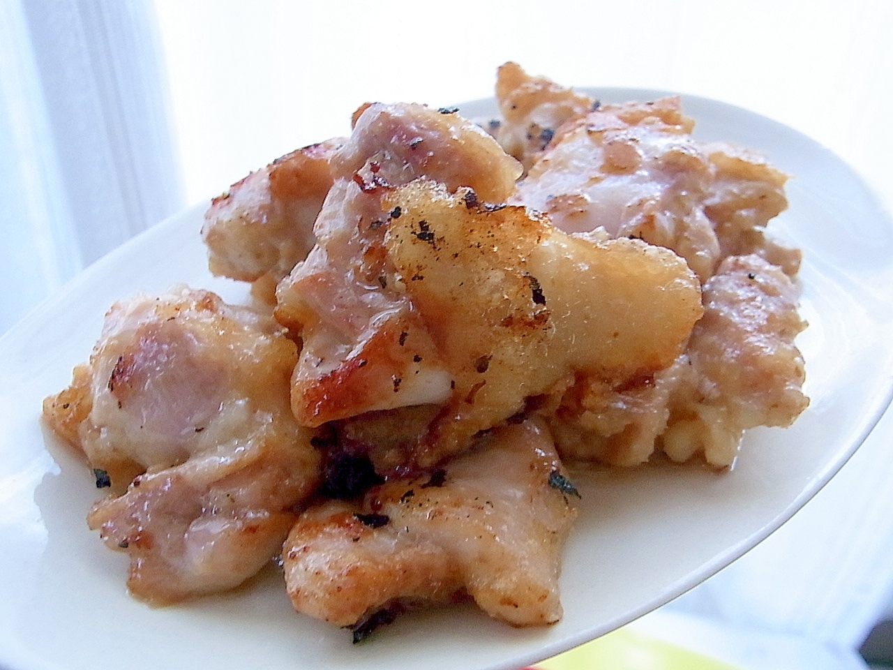 お弁当に♪鶏ももフライパン揚げ焼き