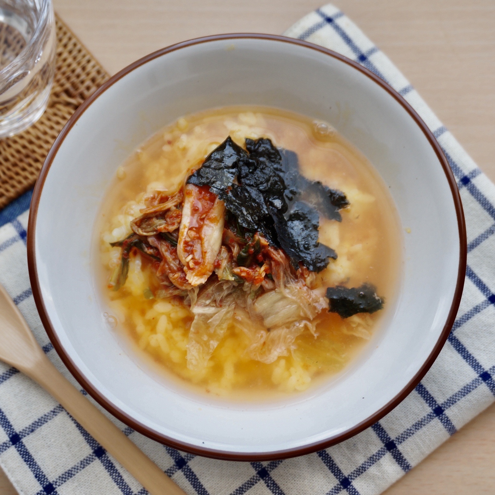 卵かけご飯アレンジ≪3分で完成!簡単キムチクッパ≫