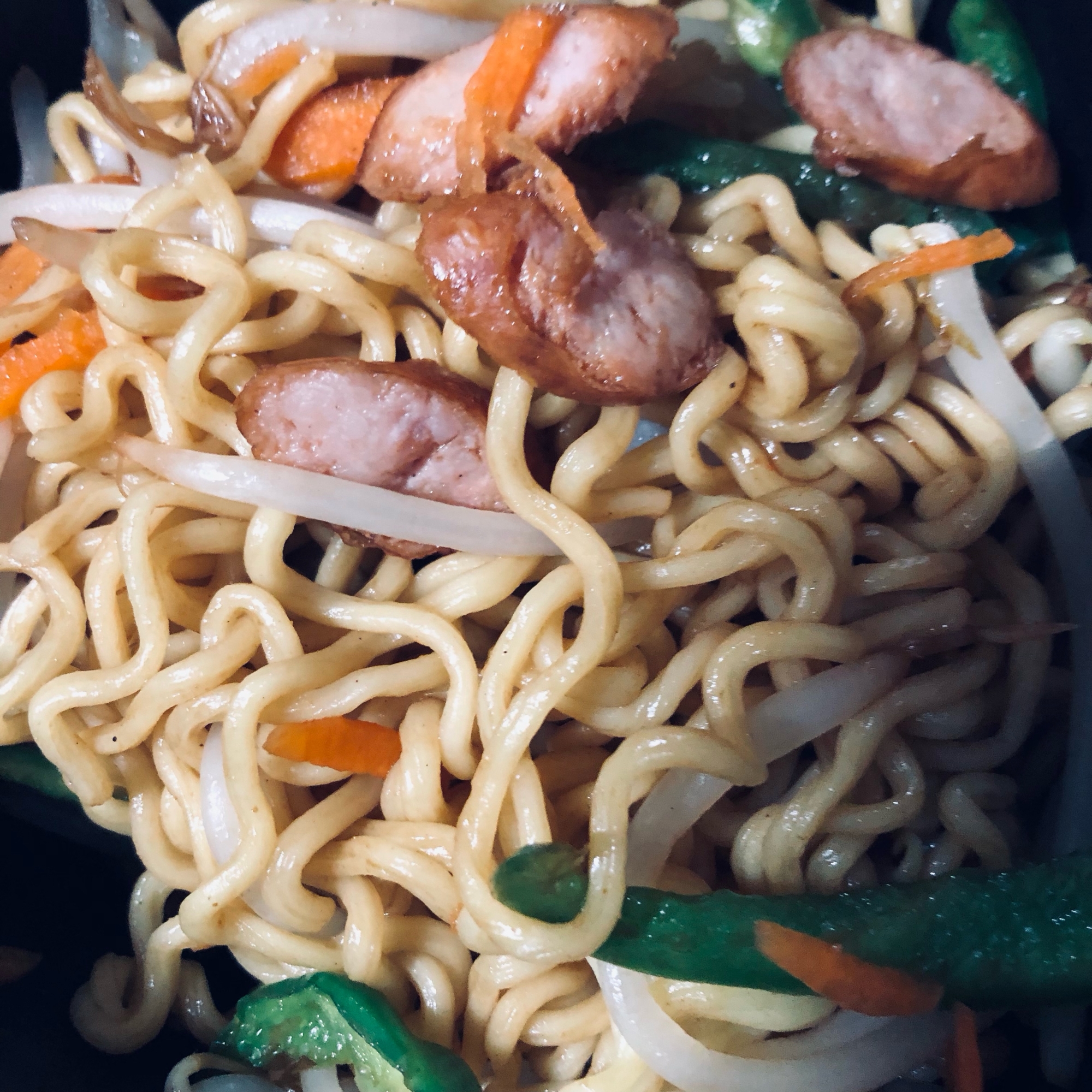 冷蔵庫のもので！焼きそば