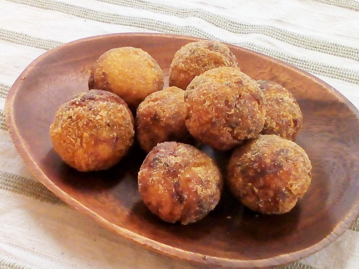 ♪パン粉の衣でサックサク♡簡単たこ焼き揚げ♪