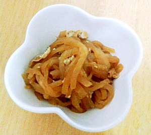 大根と油揚げの炒め煮