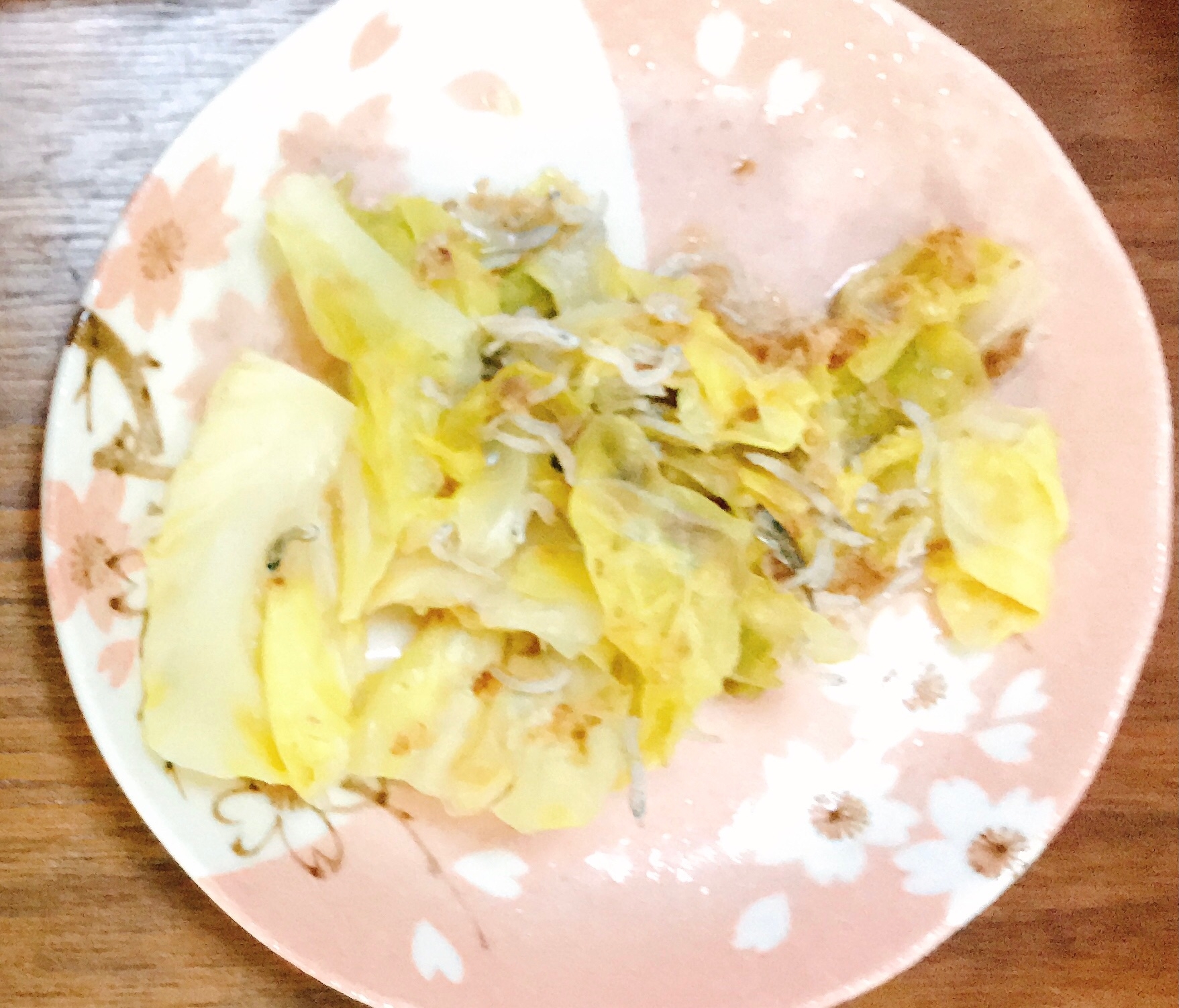 キャベツとちりめんじゃこの煮浸し