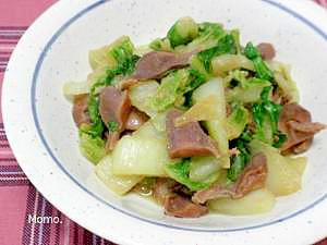 シンプルで美味しい 白菜の砂肝炒め レシピ 作り方 By Momo 楽天レシピ