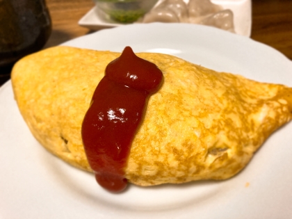 おうちカフェ♪基本のオムライス。包み方のコツも♪