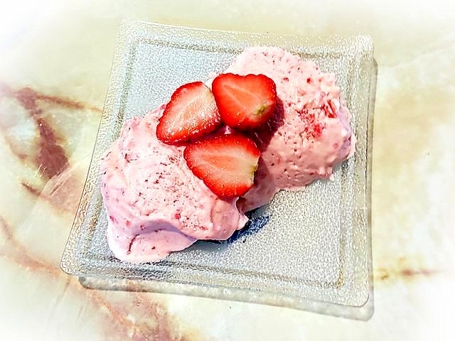 FPで!苺たっぷりのジェラート風♪